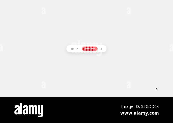 Interactive user interface subscribe button animation for digital media ...