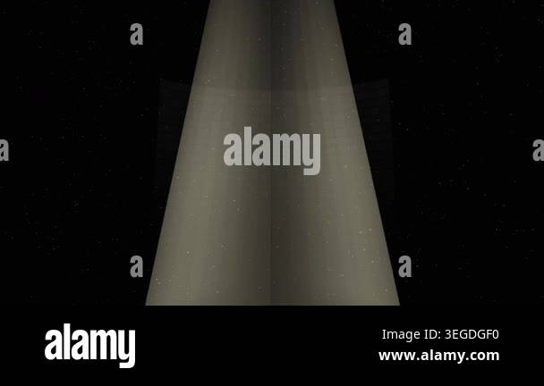 Abstract spotlight shining on a dark brick wall backdrop with floating ...