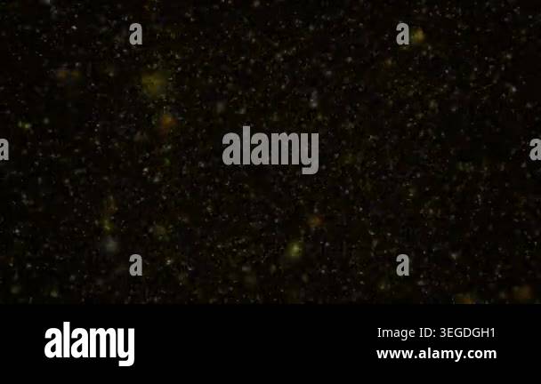 Abstract Golden Particle Background With Floating Dust Particles Stock ...