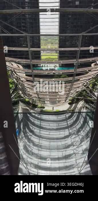Singapore Marina One biophilic skyscraper with iconic curved green ...