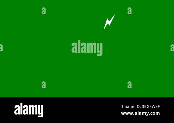 Lightning sign icon, illustration Stock Video Footage - Alamy