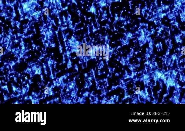 Glowing blue energy pattern with organic plasma texture on black ...