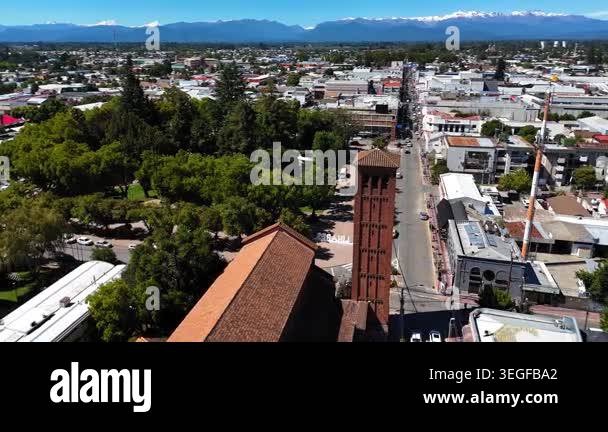 Beautiful aerial perspective of saint ambrose cathedral in linares ...