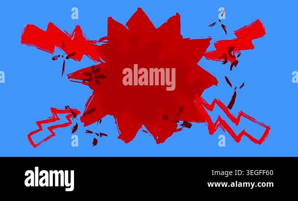 Graffiti speech bubble animation. Abstract modern Messaging sign street ...