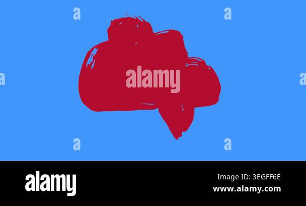 Graffiti speech bubble animation. Abstract modern Messaging sign street ...