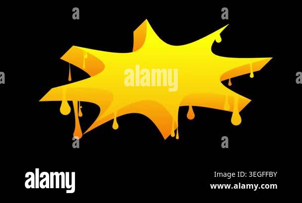 Graffiti speech bubble animation. Abstract modern Messaging sign street ...