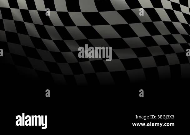 Motion graphic of racing flag on black background Stock Video Footage ...
