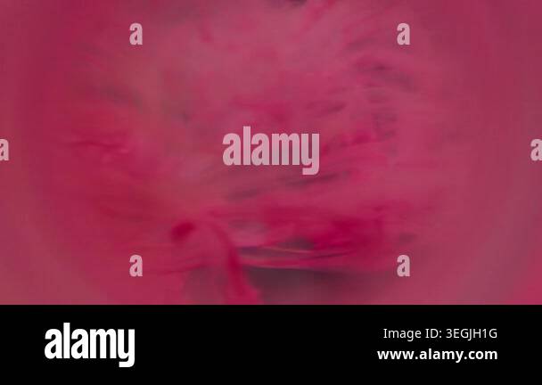 Fume swirl defocused. Sphere ink. Pink drop pigment flow underwater on ...
