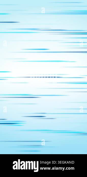Abstract blue lines moving fast across a light background, digital data ...