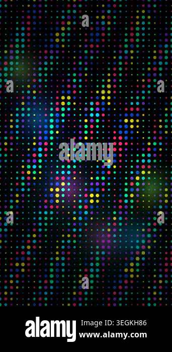 Bright Colorful Dots Pattern Abstract Background Loop Motion Graphics ...