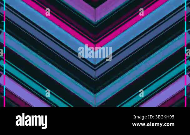Abstract geometric background with vibrant colorful diagonal lines ...