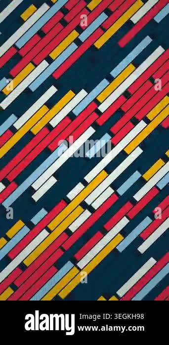 Abstract geometric pattern with vibrant colorful diagonal lines in ...
