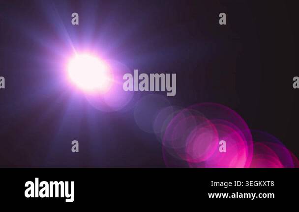 lens flare effect, background Stock Video Footage - Alamy