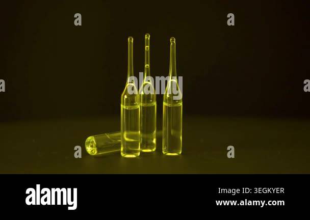 medical syringe and needle on black background Stock Video Footage - Alamy