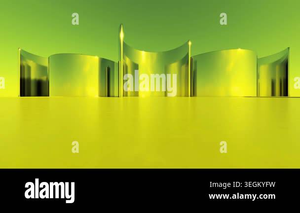 yellow abstract background, 3 d rendering Stock Video Footage - Alamy