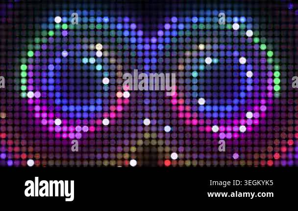 Colorful LED lights arranged in a pattern, creating a vibrant display ...