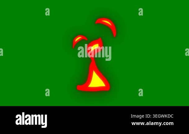 fire icon vector illustration Stock Video Footage - Alamy