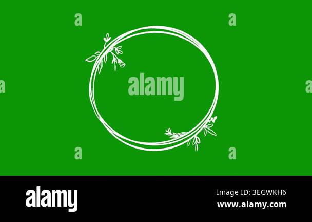 hand drawn vector floral illustration Stock Video Footage - Alamy