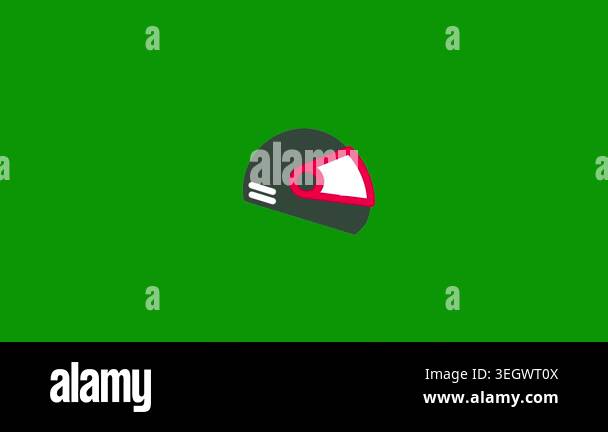 vector illustration of a green and white color flag icon on a black ...