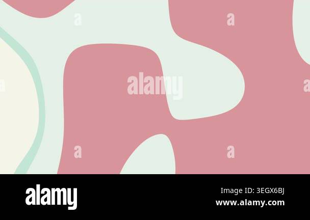 Abstract geometric shapes in calming pink, mint, and beige hues ...