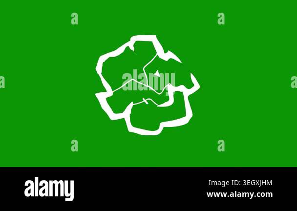 vector illustration of a green icon Stock Video Footage - Alamy