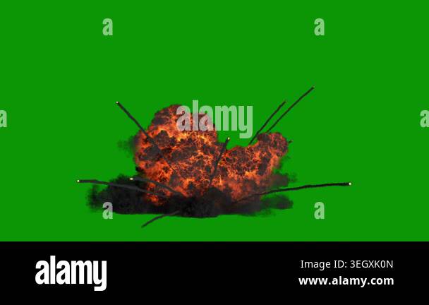 green smoke isolated on a black background Stock Video Footage - Alamy