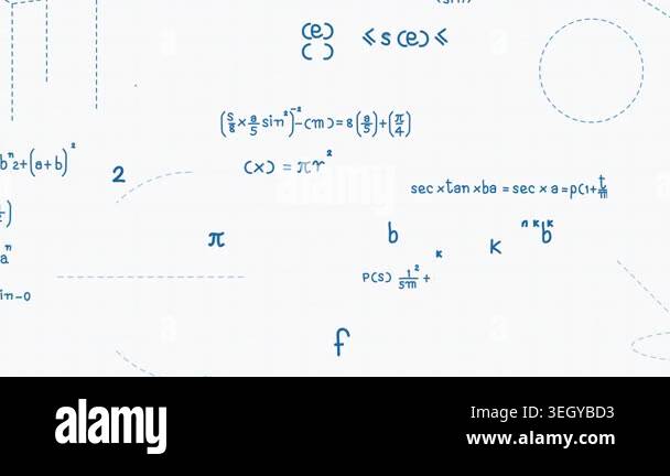 Mathematical formulas displayed on a graph against a white background ...