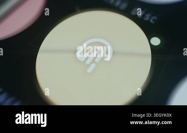 Fingerprint Scan icon represents a biometric identification feature ...