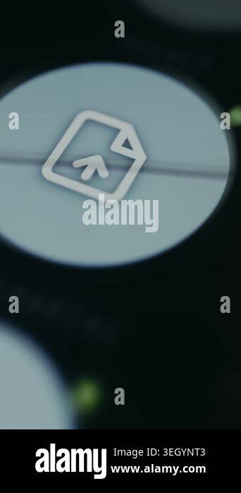 Document transfer icon for file sharing concept Stock Video Footage - Alamy