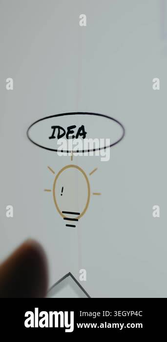 Yellow lightbulb alert icon symbolizing a sudden bright idea Stock ...