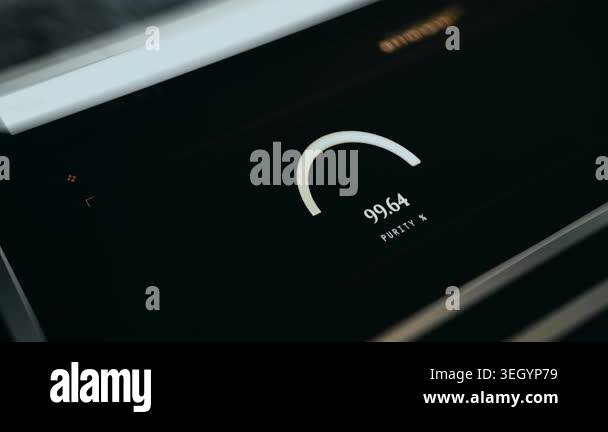 Purity percentage with a glowing white arc element Stock Video Footage ...