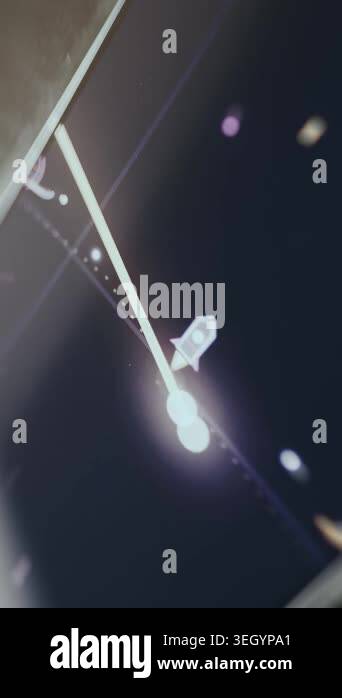Small animated rocket icon with exhaust fumes Stock Video Footage - Alamy