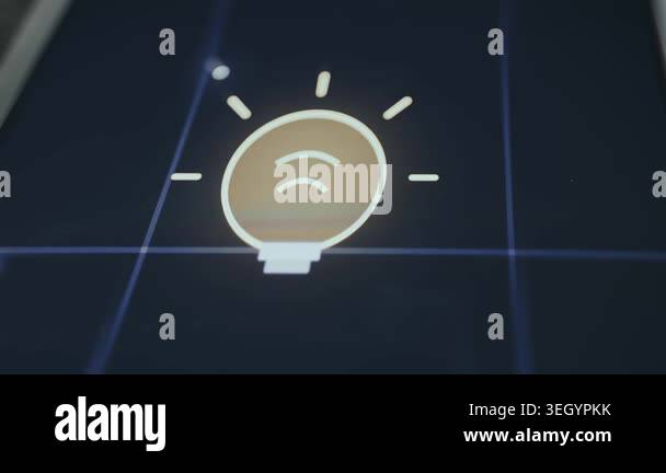 Smart home sensor icon representing connectivity Stock Video Footage ...