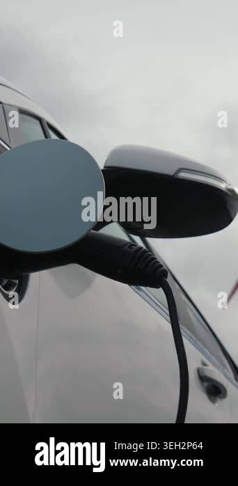 Electric Vehicle using renewable energy. Charge electric car battery ...