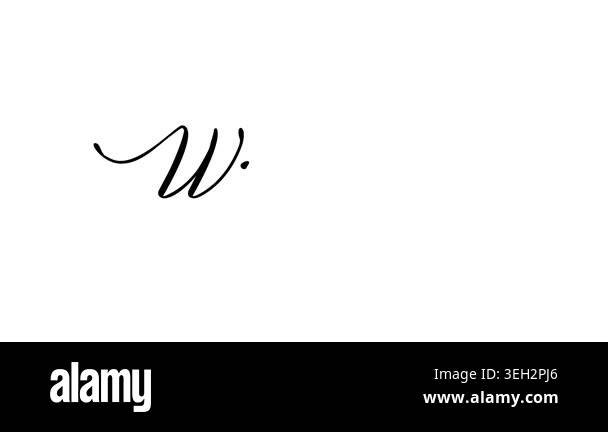 With Love Handwritten Calligraphy Animation Stock Video Footage - Alamy