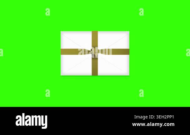 Gift Envelope Opening Animation with Ribbon ( Letter Reveal with Text ...