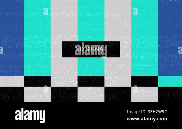 A glitchy, abstract visual representing a television screen displaying ...