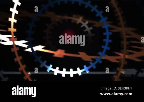Spiral shapes in motion colorful abstract Stock Video Footage - Alamy