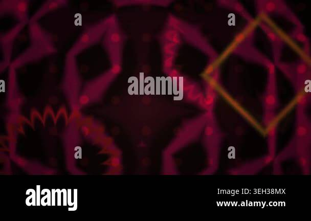Vibrant red geometric patterns on black Stock Video Footage - Alamy