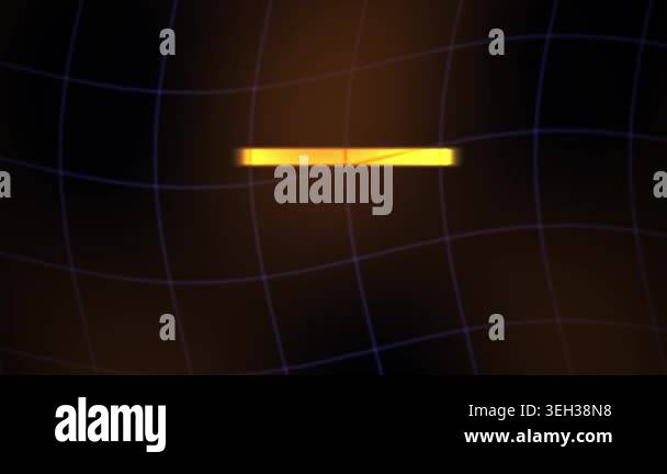 Glowing yellow bars on a dark background with a grid pattern Stock ...