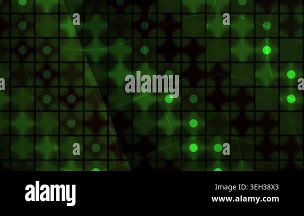Glowing green dots on grid background Stock Video Footage - Alamy
