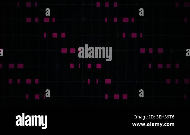 Pink Code Digial Animated digital code background with pink squares on black Stock Video ...