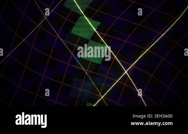 Abstract background with grid and curves Stock Video Footage - Alamy