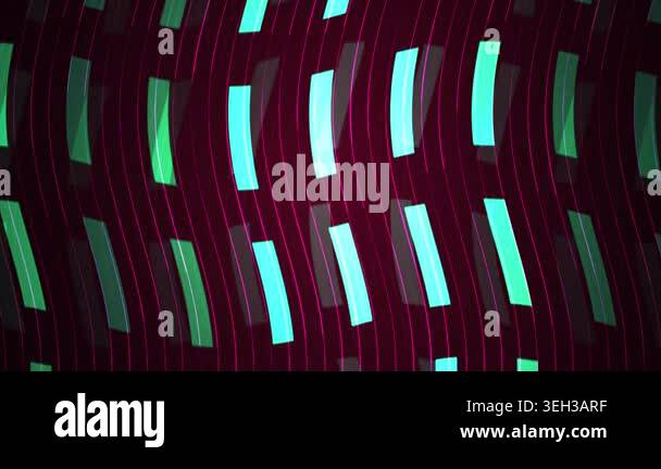 Glowing green bars on a dark background Stock Video Footage - Alamy