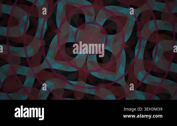 Geometric shapes in a patterned design Stock Video Footage - Alamy