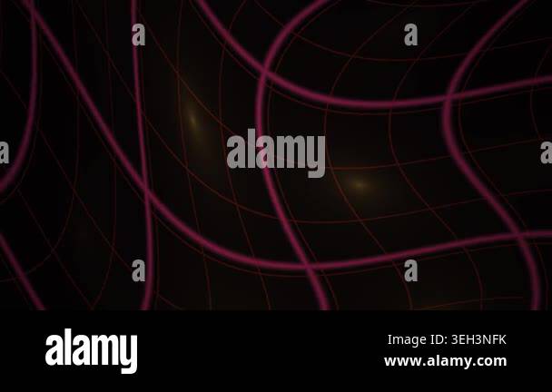 Red curved lines on dark background Stock Video Footage - Alamy