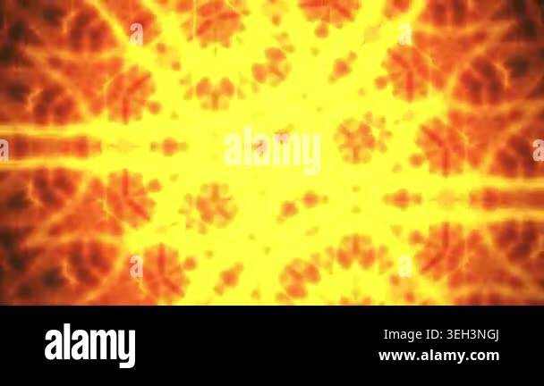 Collection of vibrant abstract light burst patterns in red and yellow ...