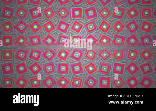 Colorful geometric pattern on fabric Stock Video Footage - Alamy