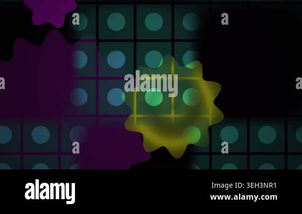 A colorful abstract background with gears and grid Stock Video Footage ...
