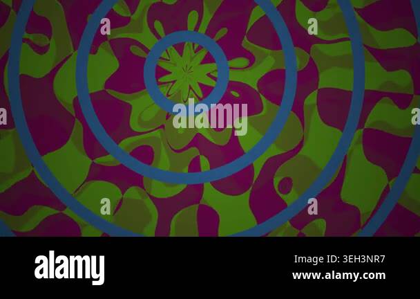 A colorful abstract design with circles and shapes Stock Video Footage ...